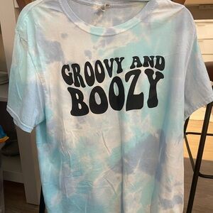Groovy and Boozy Tie-Dye T-Shirt